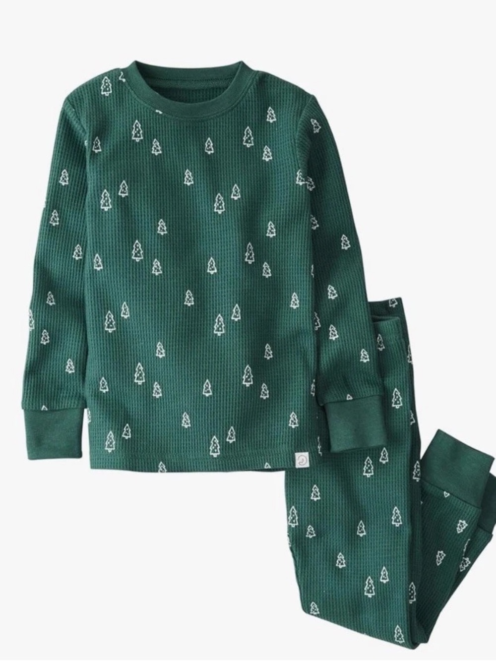 Little Planet by Carter's Organic Pajama Set Green Tree Print Women's M